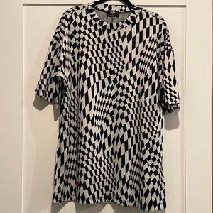 Dressed in Lala Groovy Checkerboard playsuit